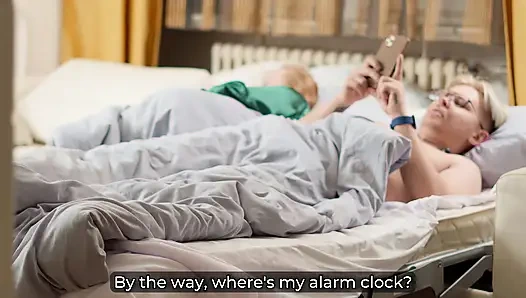 Step Mom's Share Bed Tease Backfires! Stepson Fucks Stuck MILF!