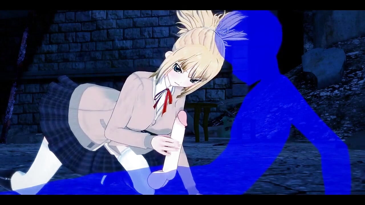 Dr Stone Hentai - Kohaku Boobjob and Handjob - Japanese Asian Manga Anime Game Porn