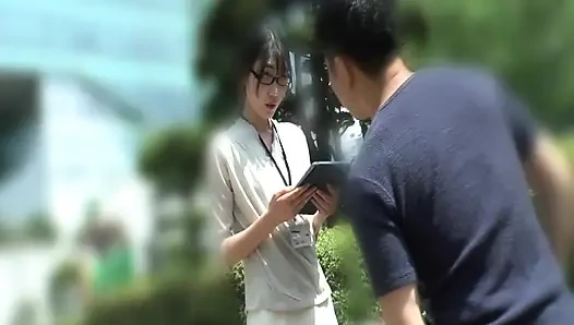 P117G08 Straßenecken in Korea abholen! Große schlanke schönheiten aufheben und mit einem fiesen körper berühren!