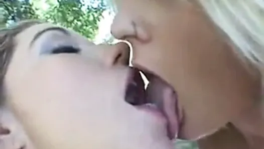 nice cum swap -  kissing girls