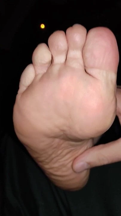 Sexy feet color blue