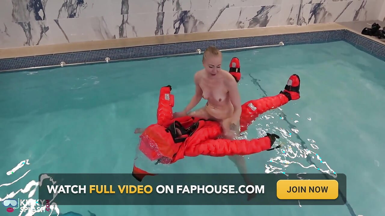 Naked and Horny on My Inflatable Submarine Girl