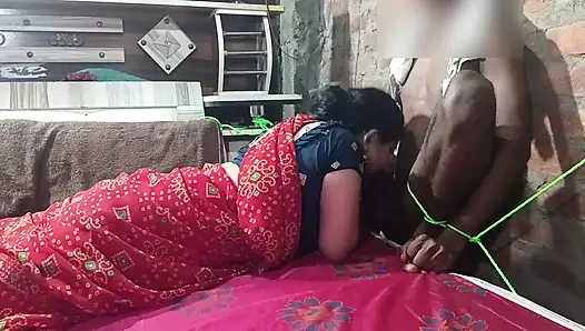 Sister-in-law tied up and fucked her own brother-in-law and masterbated in the room itself.