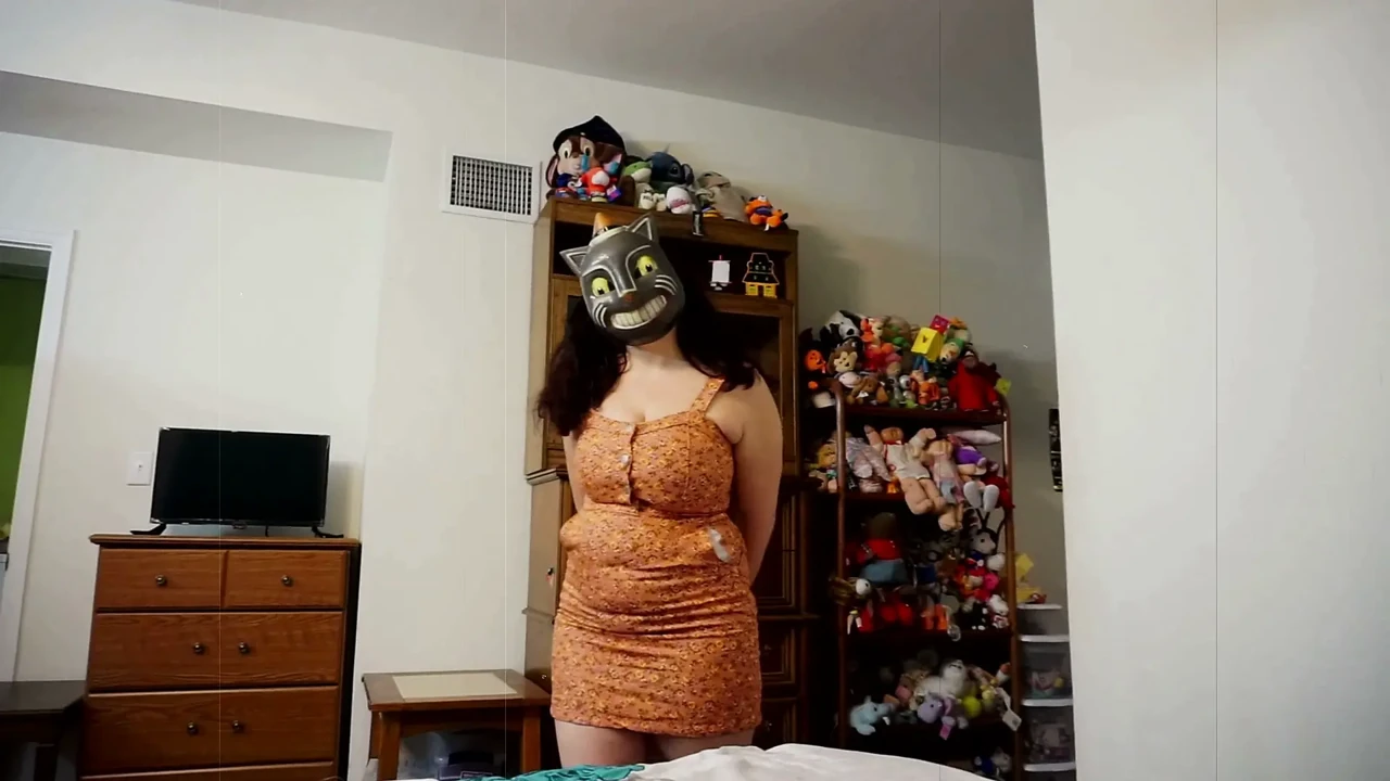 Sexy Purge Cat Girl Enters the House for Some Big Black Cock BBC Happy Halloween