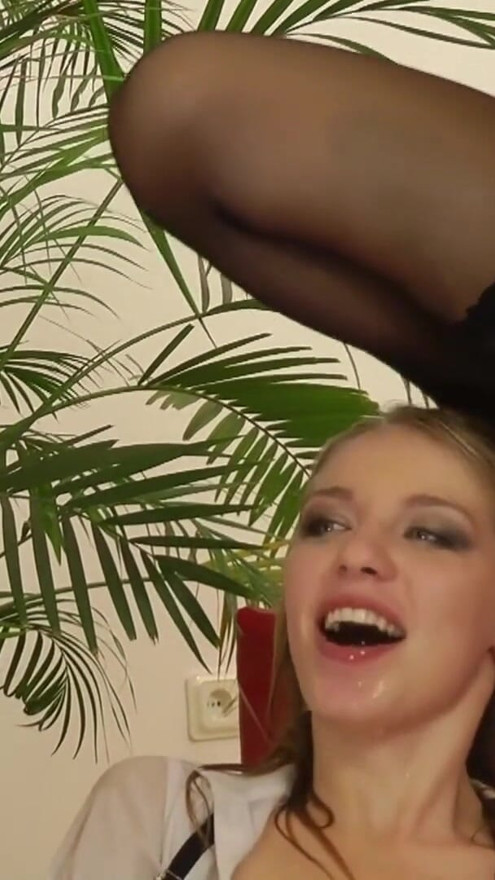 Two chicks want to taste piss together and share a dick | Clip 3