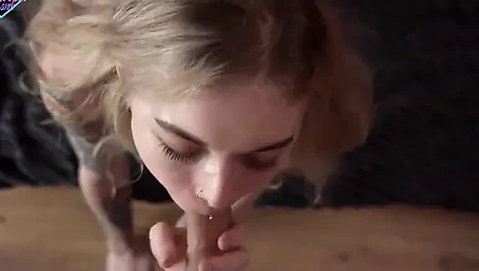 Tetangga nakal ini nggak bisa nolak kontol besarku