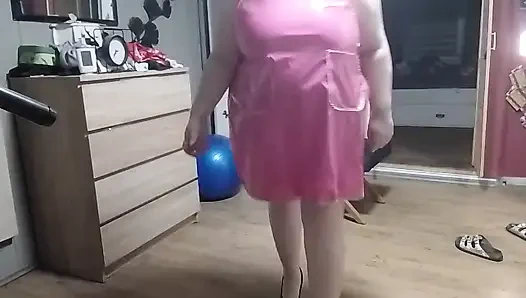 SSBBW New Rubber Apron and Not Underneath