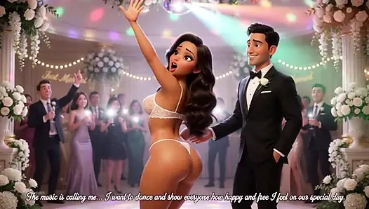 Cuckold Husband Lets All Guests Touch His Bride on All Fours at Wedding Reception (AI generated)