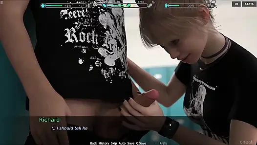 18 Plus School Girl Sucking Cock In Locker Room Cum Swallows