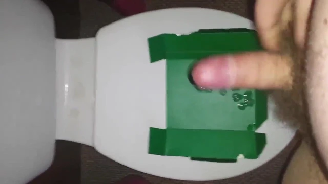 wankin in the bathroom