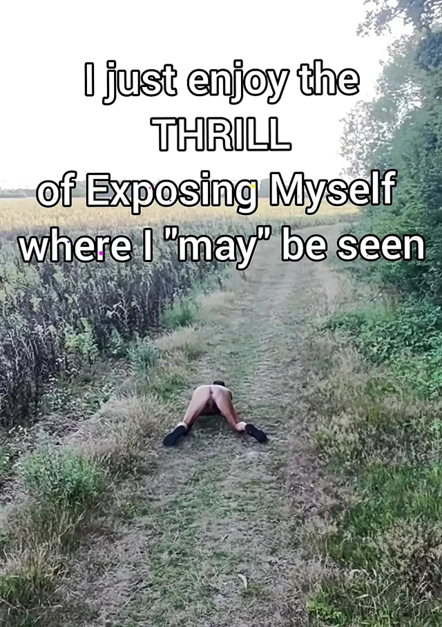 Showing Ass in Countryside