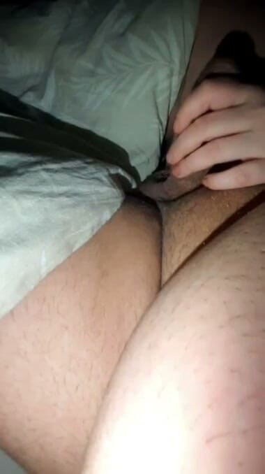 Step mom hand accidentally slip into step mom dick and handjob his big erection | Clip 1