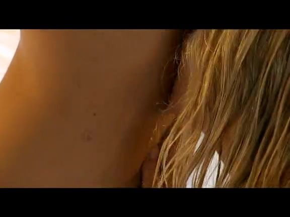 two hot blonde lesbian