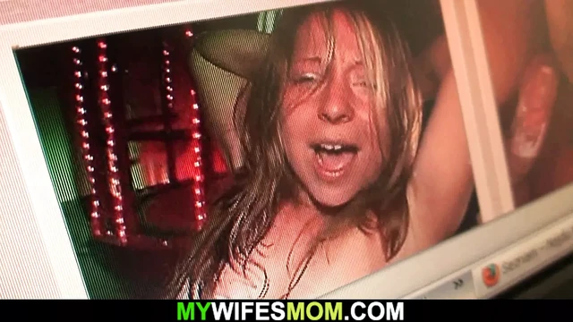 Hot stud fucks very old skinny mother-in-law