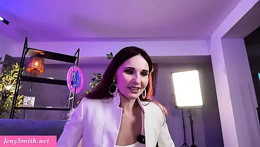 Ateşli orta yaşlı seksi kadın Jeny Smith ve Alex hayatta sikişiyor