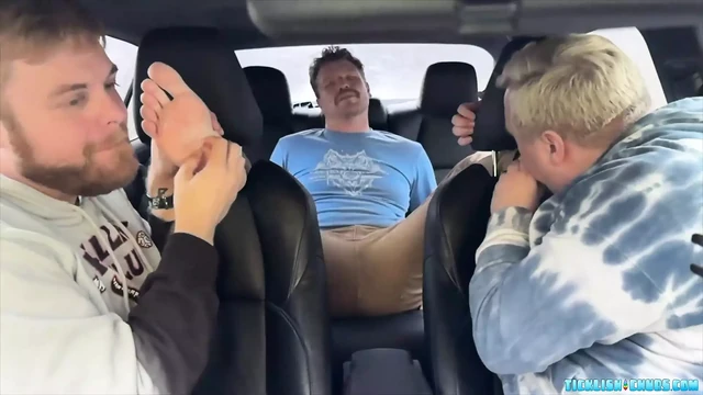 Hot Jock Loborud Pays His Ride By Receiving Foot Worship