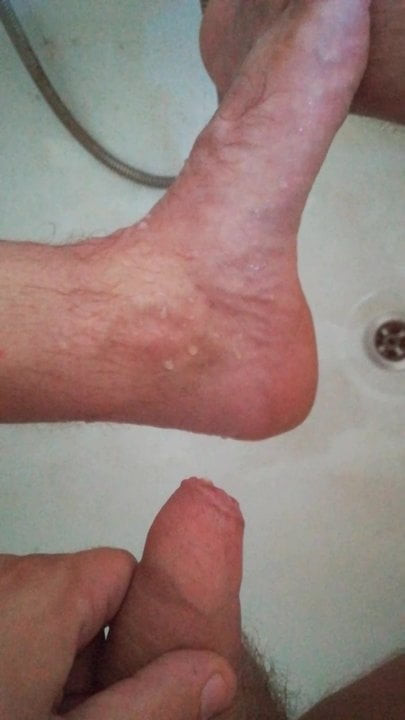 Pee on my foot...