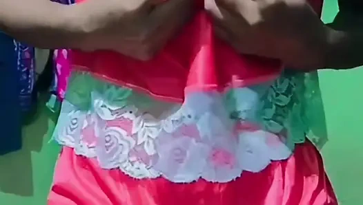 My Girl pressing her boobs and finger her horny pussy for cuck want to pregnent