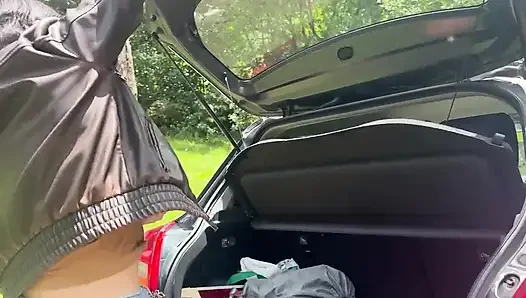 Lesbians Having Fun Outside