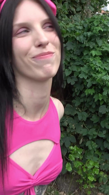 Unforgettable moment from "GERMAN SCOUT - Skinny German College Girl Runa Charm Pickup and Casting Fuck"