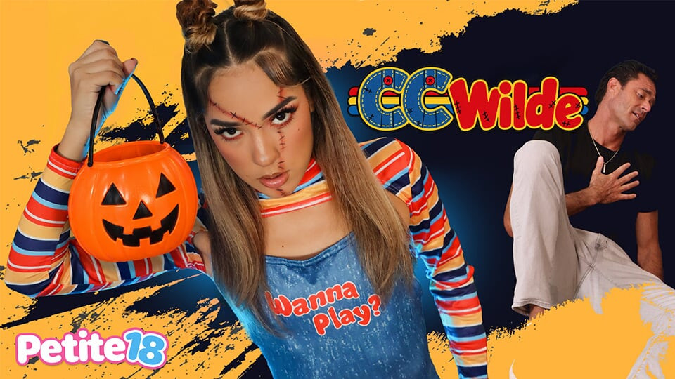 Petite18- Sevimli Chucky CC Wilde'ın Cadılar Bayramı Şakası Tabu Yüz Boşalmasıyla Sonlanıyor