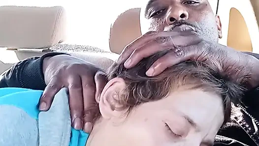 Dirty street whore is drinking my cum for breakfast. MILF