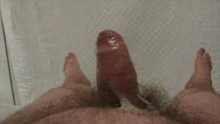 Small hairy dick doing what dicks are supposed to do