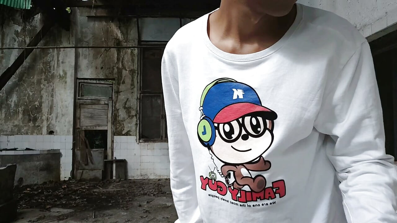 Mischievous Boy's Birthday Special: Masturbation, Moaning, and Ejaculation in the Kitchen of an Abandoned Academy