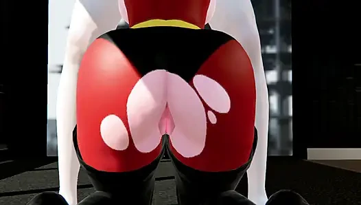 Ofisimde sadakatsiz olmak isteyen elastigirl - 3d animasyon