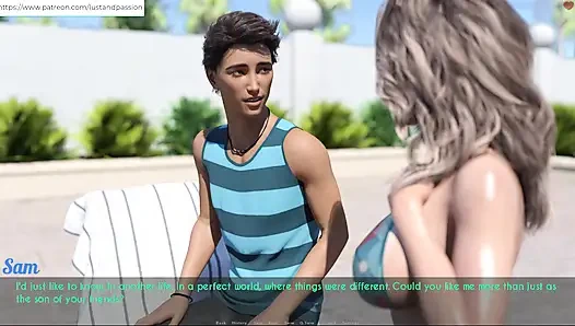 AWAM - Сэм на массаже, лосьон на спине Sophia