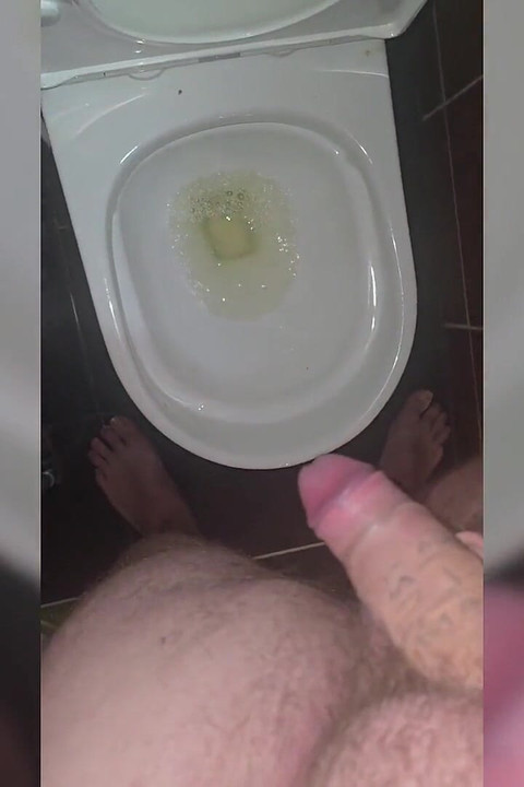 Jimbob Pissing in Toilet