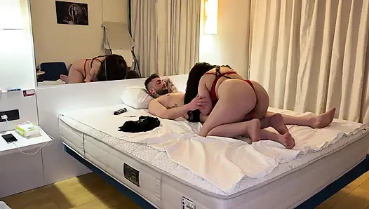 We met your shy Turkish girl from university in her hotel room