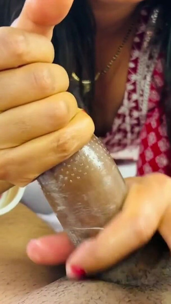 Emotional moment from "Indian hot Bhabhi sex with tailor master (Hindi audio)"