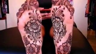 Aftrekaanmoediging (Joe) voor Indische henna -zolen