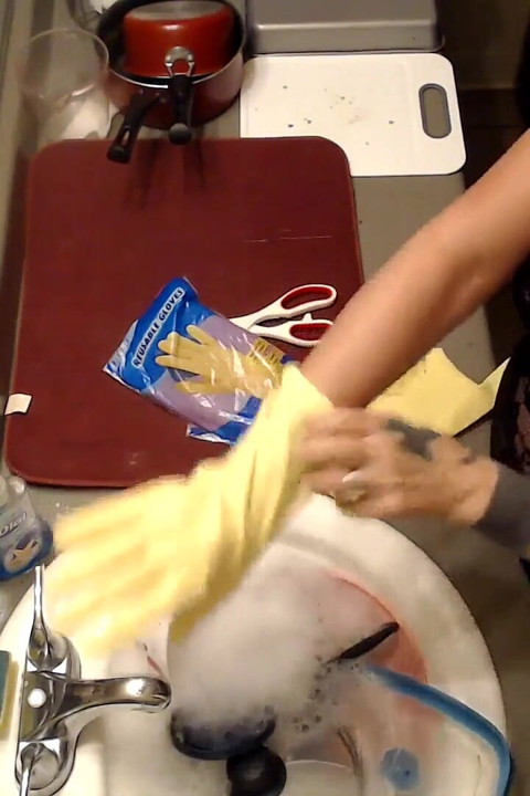 1st Time Dish Glove User