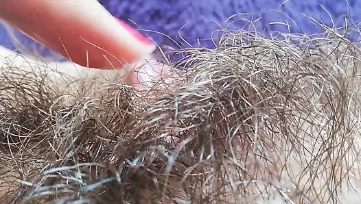 Aşırı yakın çekim büyük klitoris orgazmı yoğun klitoris stimülasyonu