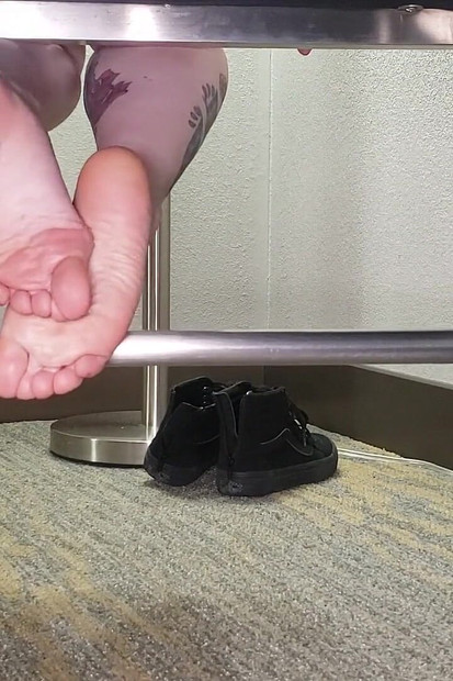Shoe Removal and Foot Rubbing