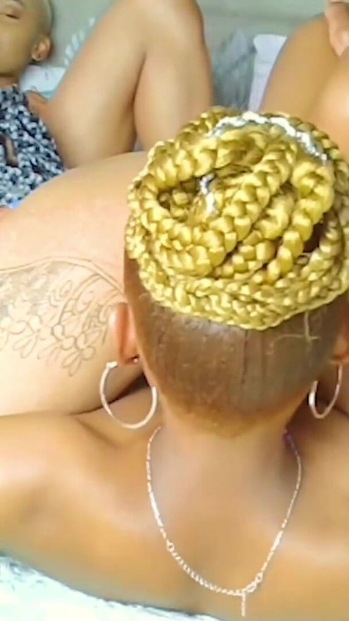 3 Black BFFs Take Turns Eating Their Wet Pussies In Homemade Sextape | Clip 1