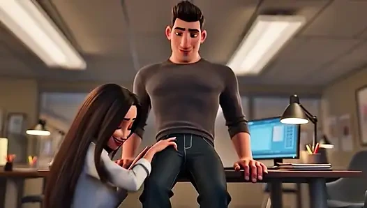 Copy Room Slut - Horny office girl gets fucked in the copy room