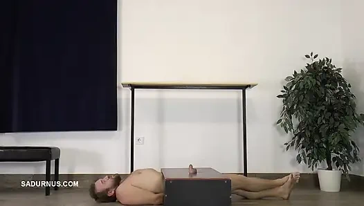 Slave's Orgasm Under Mistress Sydney's Boots