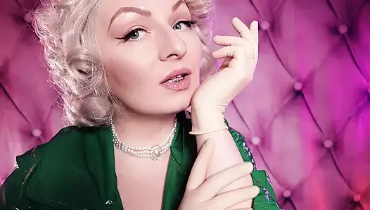 Asmr: латексные медицинские перчатки и зеленое пвх-пальто - сексуальная милфа с гламурными звездами Arya Grander в сексуальном порно видео - бесплатное видео