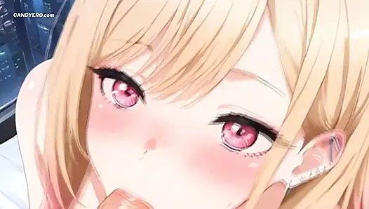 Член Marin Rode Gojo, как ее любимое аниме - быстрое, громкое, незабываемое (AI сгенерированное)