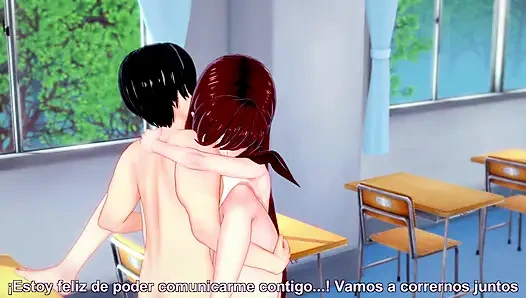 Gadis sekolah nakal sama pacarnya sendirian di kelas - hentai