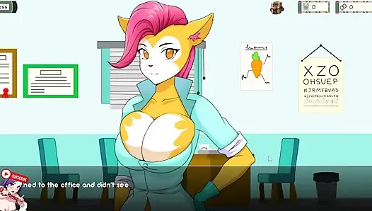 Kunoichi training. Helping my friend in the clinic of Dr. Pussycat