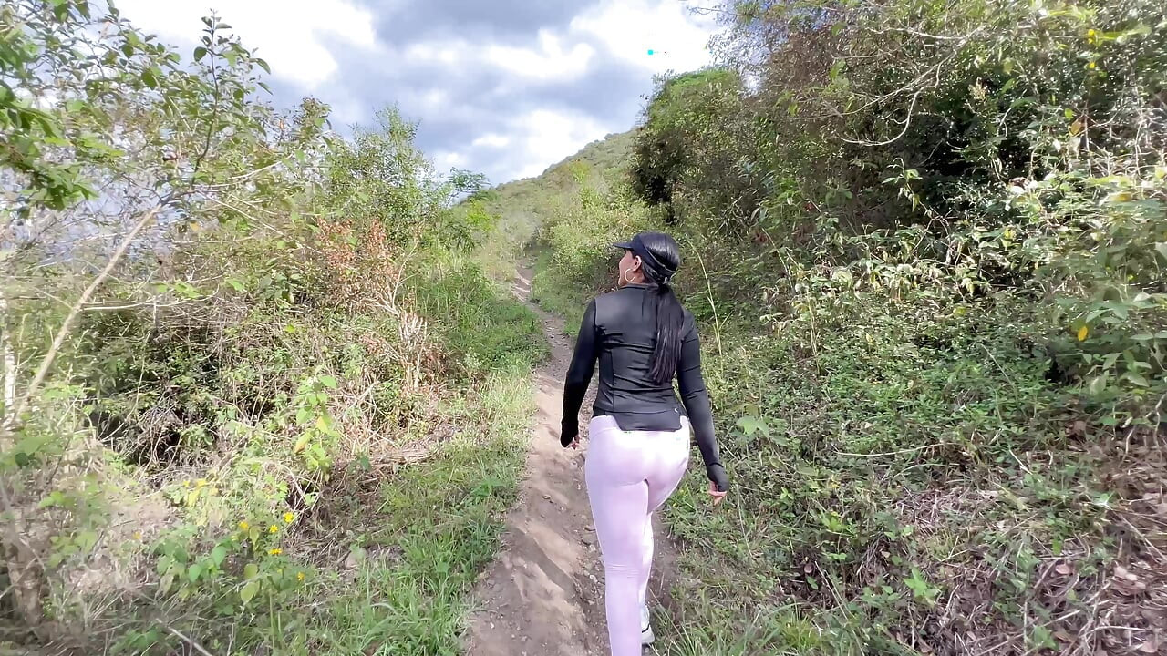 Hike in the woods with a new acquaintance ends in a rich public fuck