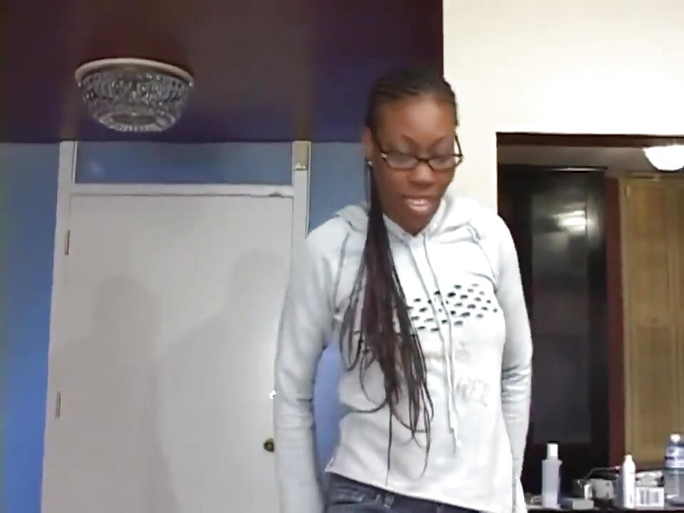 Sexy black girl on the big black dick...cum in mouth