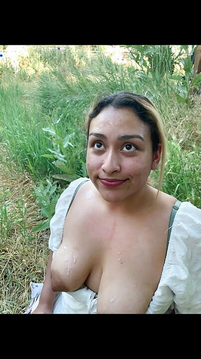 Hiking Trail Blowjob & Cum On Her Face