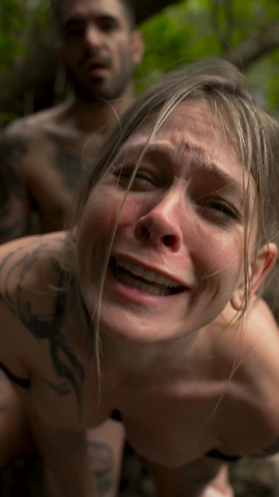 Outdoor Sex at the Waterfall After Hiking - Skinny Dipping Couple | Clip 1