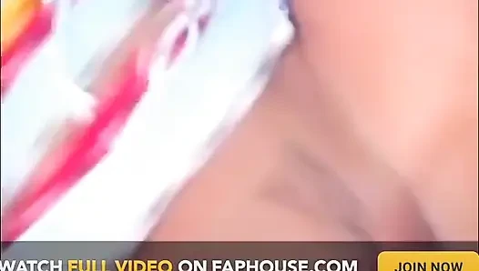 Cute latin teen gets fucked outdoors