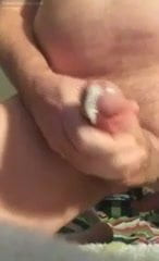 Big load with a Pierced Cock